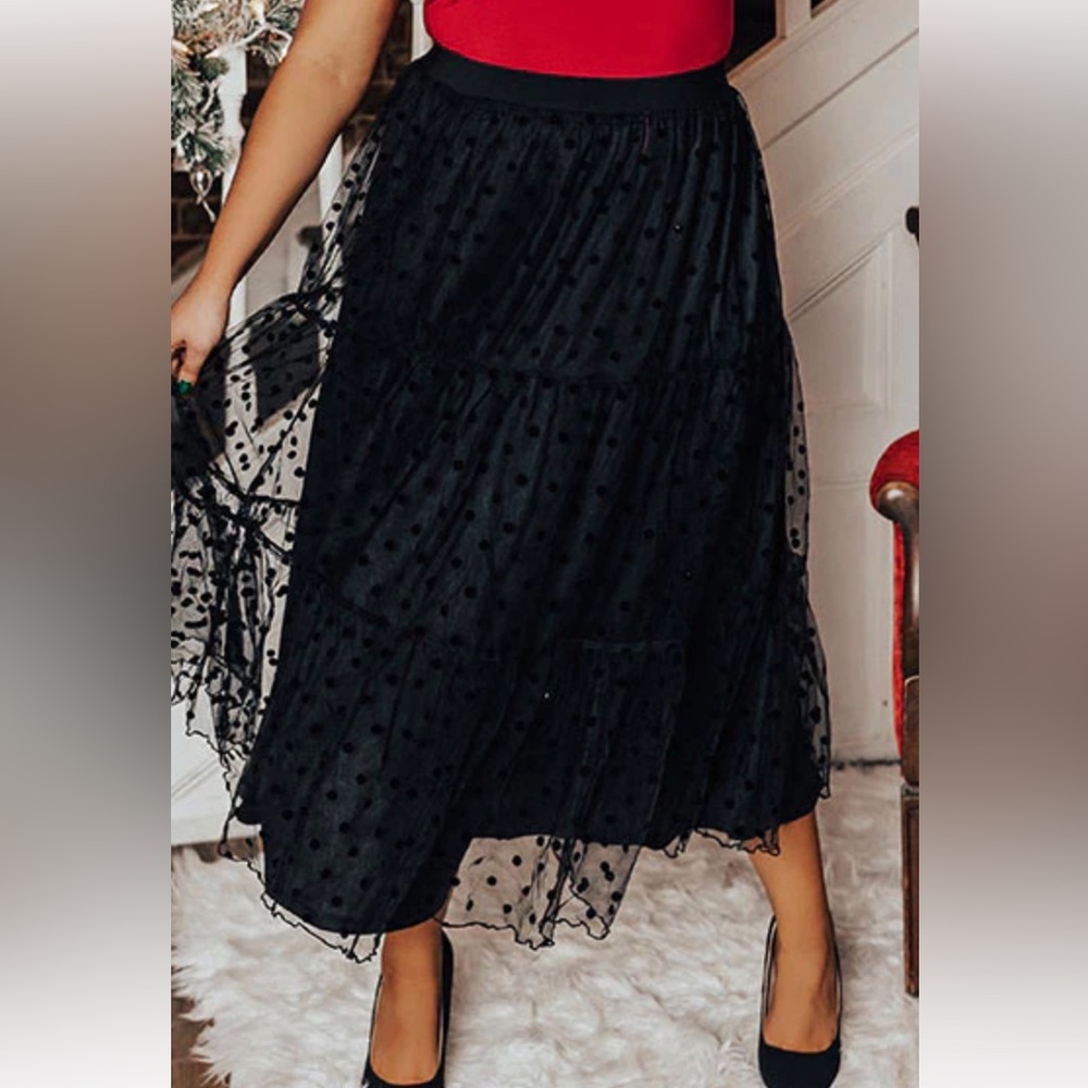 Tea length skirt